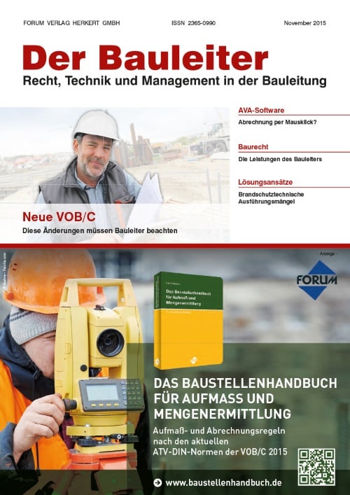 Ausgabe November 2015 Neue VOB/C