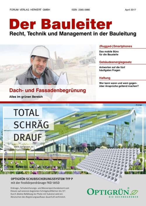 Ausgabe April 2017 Dach- und Fassadenbegrünung