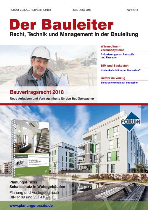 Ausgabe April 2018 Bauvertragsrecht 2018