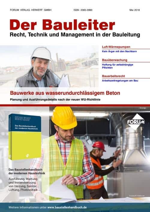 Ausgabe Mai 2018 Wasserundurchlässiger Beton