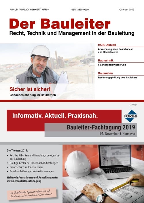 Ausgabe Oktober 2019 Sicher ist sicher!