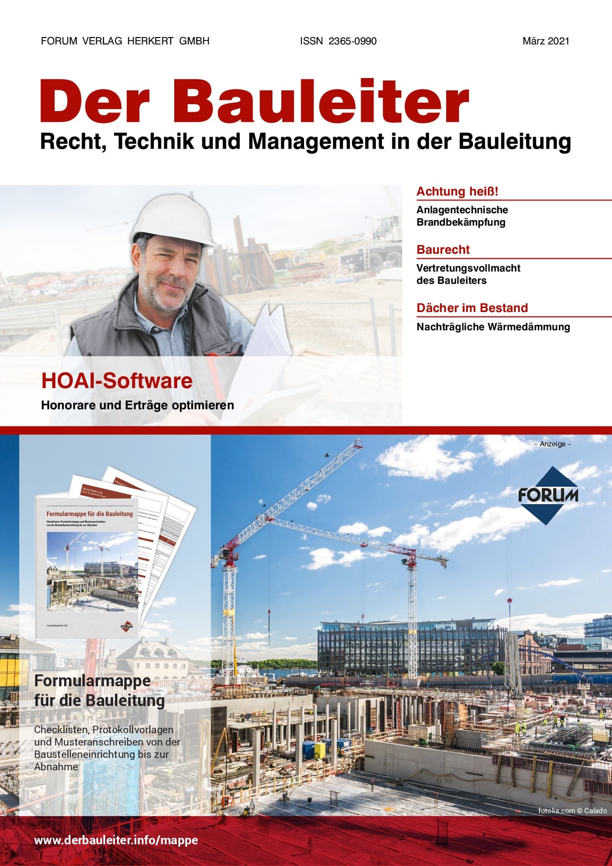 Ausgabe März 2021 HOAI-Software