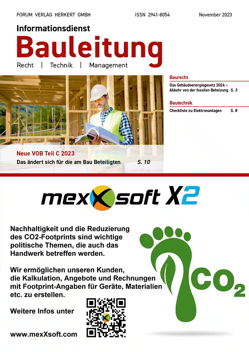Ausgabe November 2023 Das Gebäudeenergiegesetz 2024