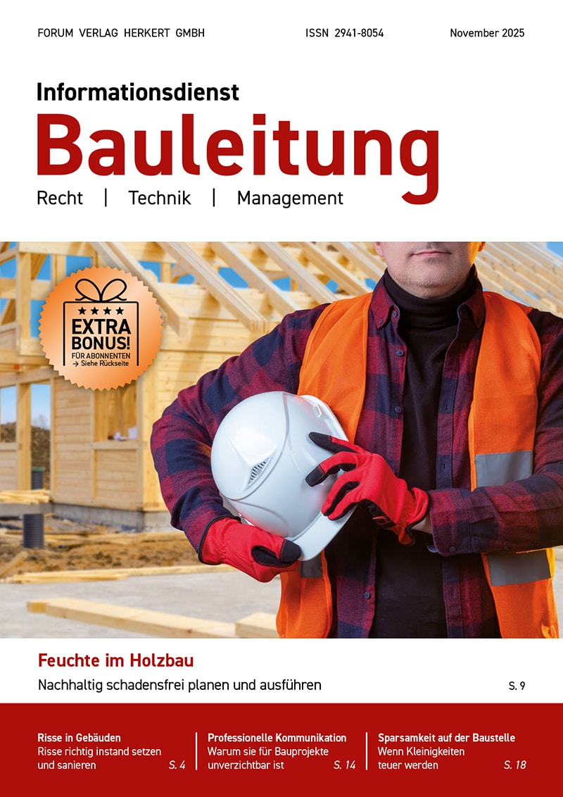 Ausgabe November 2025 Feuchte im Holzbau